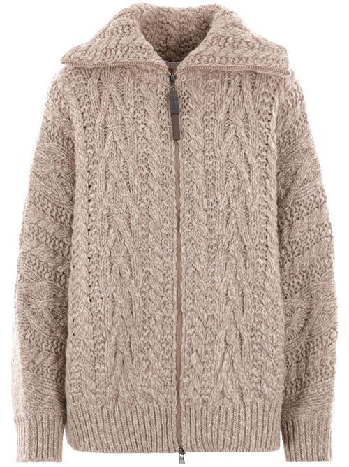 Beige wool-cashmere blend knit BRUNELLO CUCINELLI | MGY354006C4052